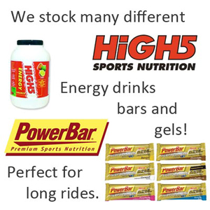 Powerbar and High-5 Energy bars and drinks
